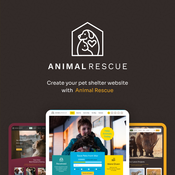 Animal Rescue WP Theme