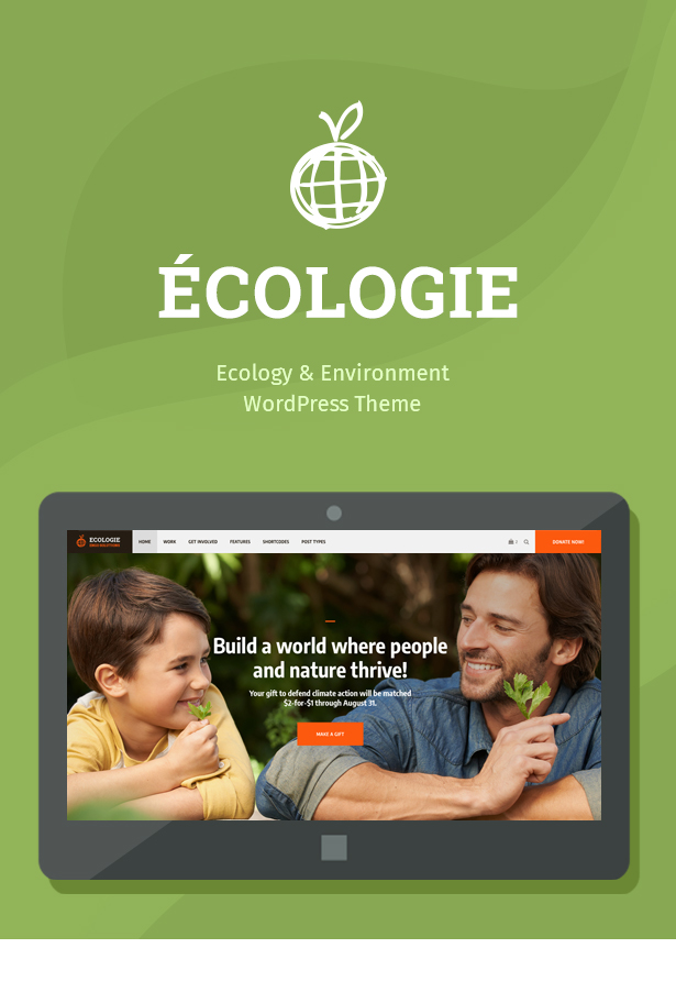 WordPress theme Ecologie - Environmental & Ecology WordPress Theme (Environmental)