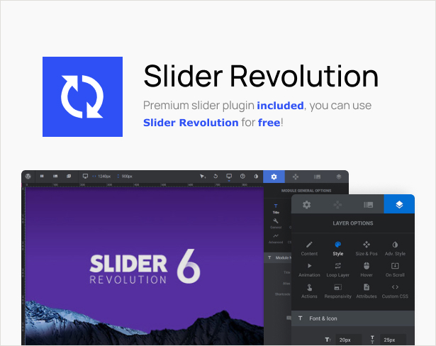 Slider Revolution Included