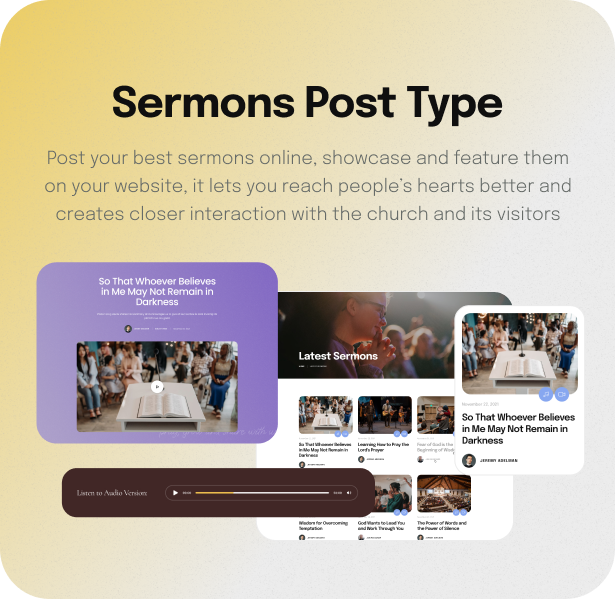Temple of God – Religion and Church WordPress Theme