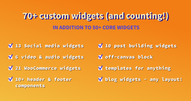 Blogger WordPress Theme Elementor Widgets