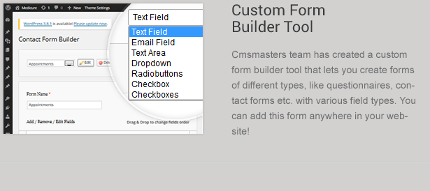 Wordpress Contact Form Builder